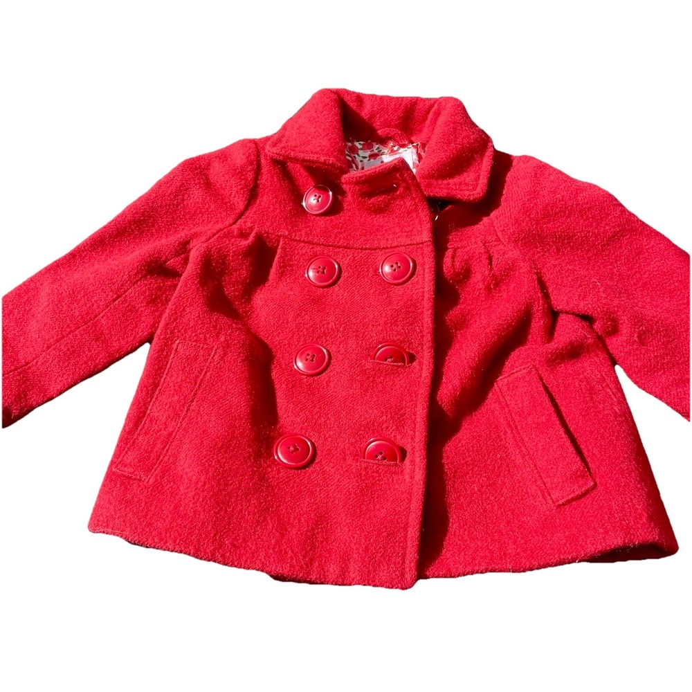 Circo Red Double Breasted Coat Toddlers 2T Toddler Pockets Holidays